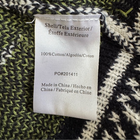 Modcloth Dinosaur Fair Isle Sweater Dress in Navy, White & Green, Size M, EUC - Picture 12 of 14